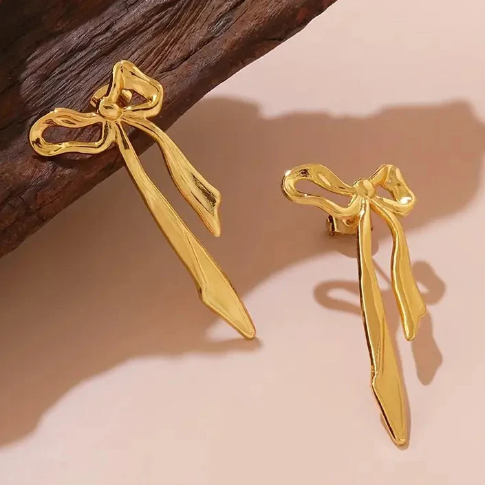 Bow Anti-Tarnish Earrings